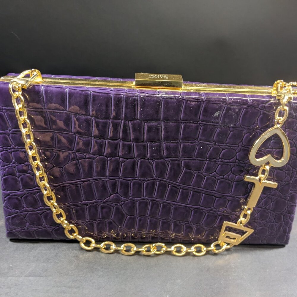Vintage Jeannie Lottie Purple Clutch